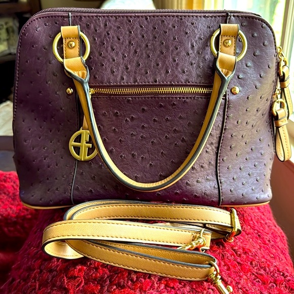 Home | Giani Bernini Ostrich-Embossed Dome Satchel, Created  Giani Bernini
Ostrich-Embossed Dome Satchel, Created for Macy\'s